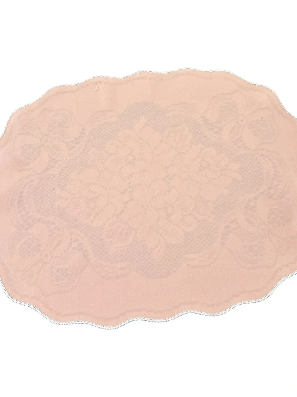Vintage Pink and Cream Floral Lace Placemat